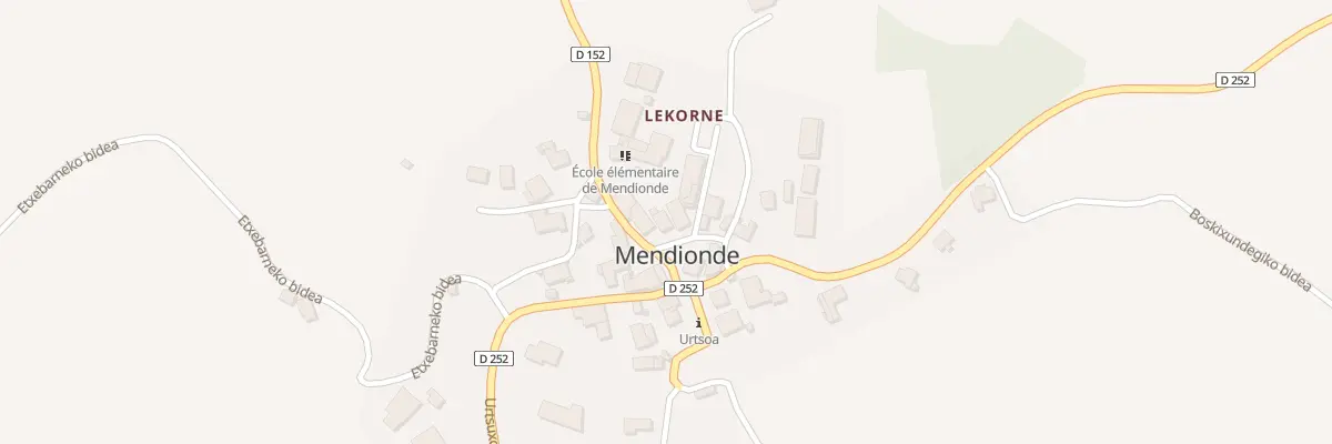 Plan du 55 Lekorneko plaza à Mendionde
