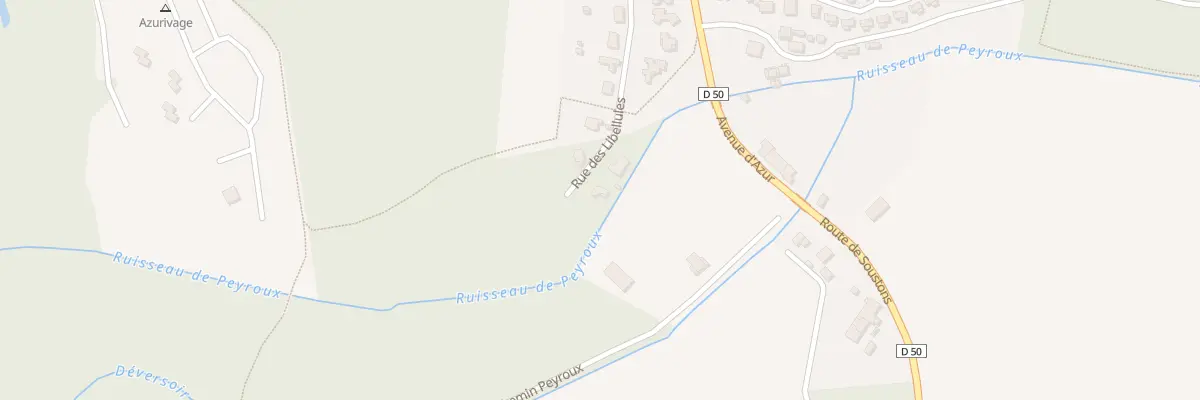 Plan du 247 Rue des Libellules à Azur