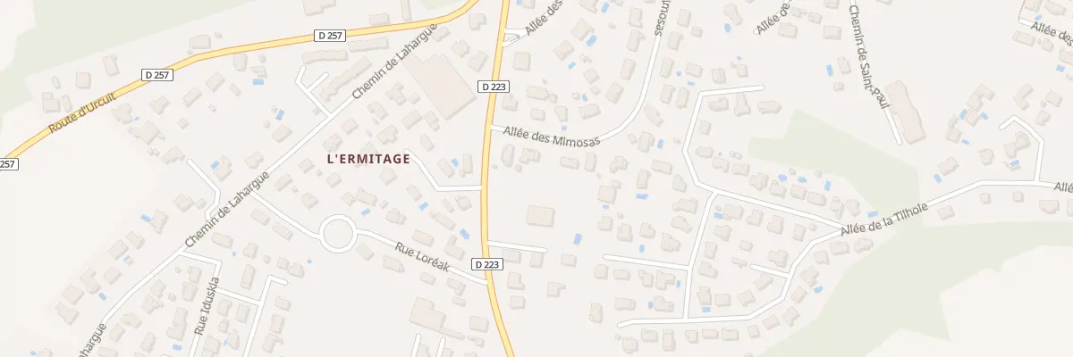 Plan du 381 All des Mimosas à Urt