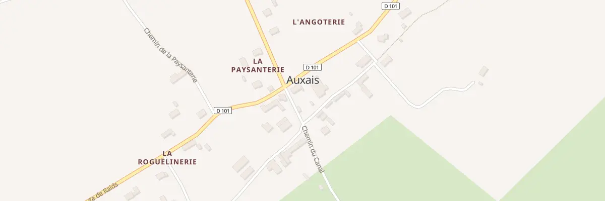 Plan du 1 Rue du Canal à Auxais