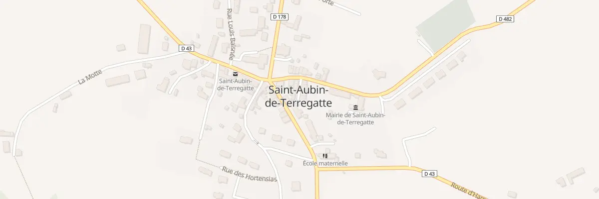 Plan du 2 Imp de la Poste à Saint-Aubin-de-Terregatte