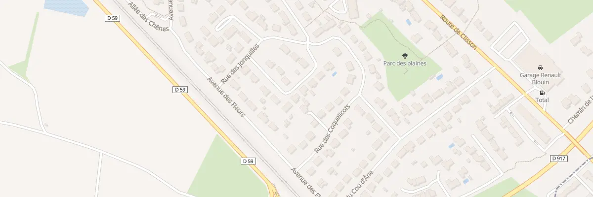 Plan du 9 Rue des Marguerites à Gorges