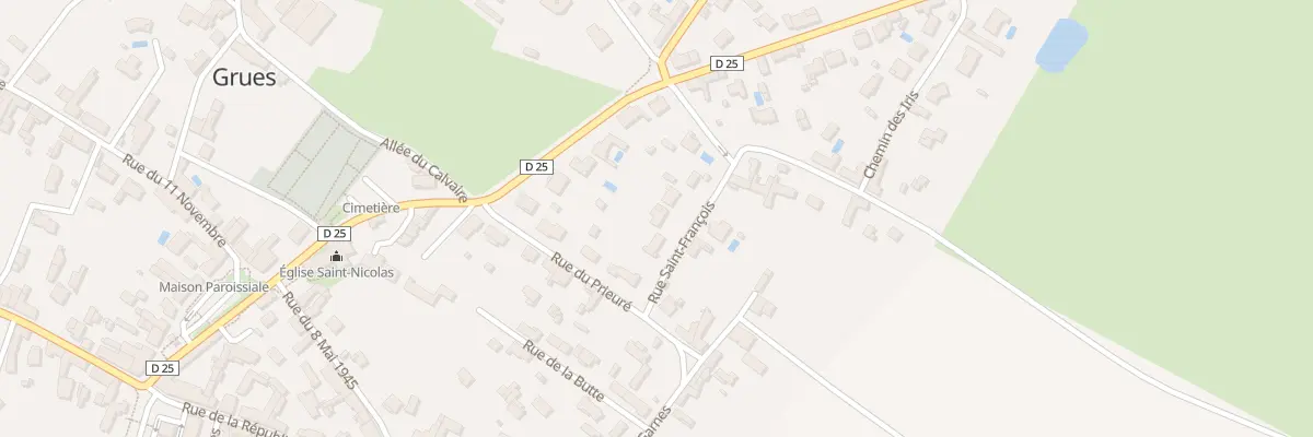 Plan du 3 Rue saint-françois à Grues