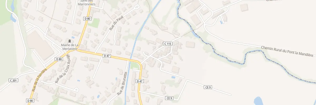 Plan du 4 La Raslière à La Merlatière