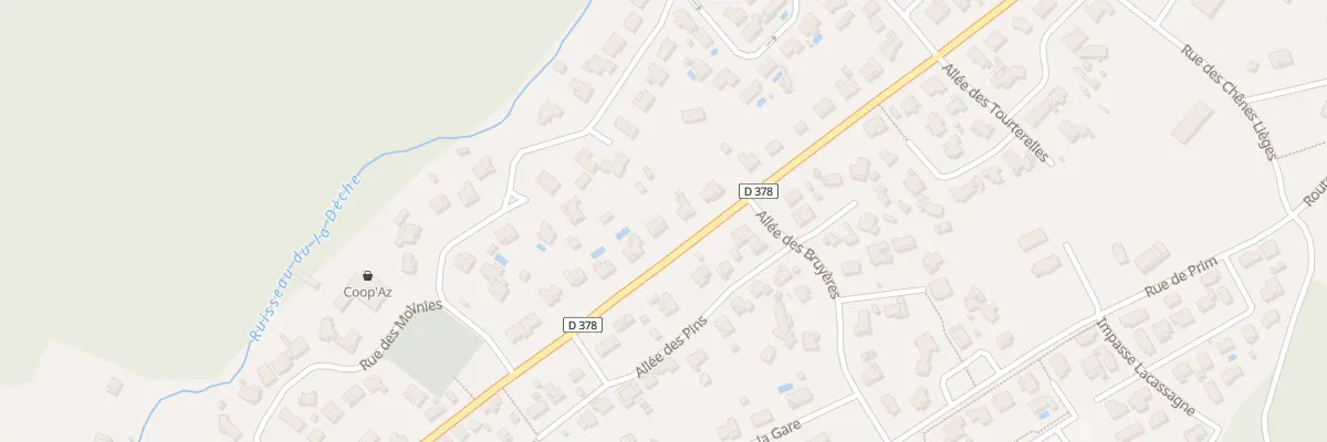 Plan du 155 Rte de Moliets à Azur