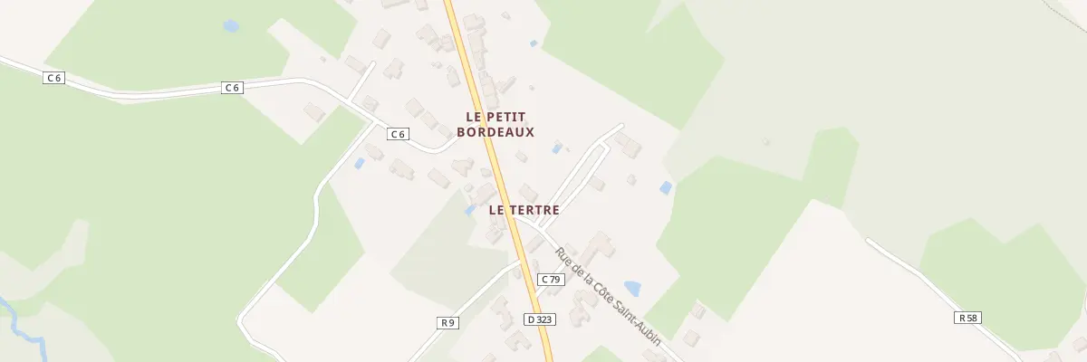 Plan du 1100 Rue de la Côte Saint-Aubin à Oudon