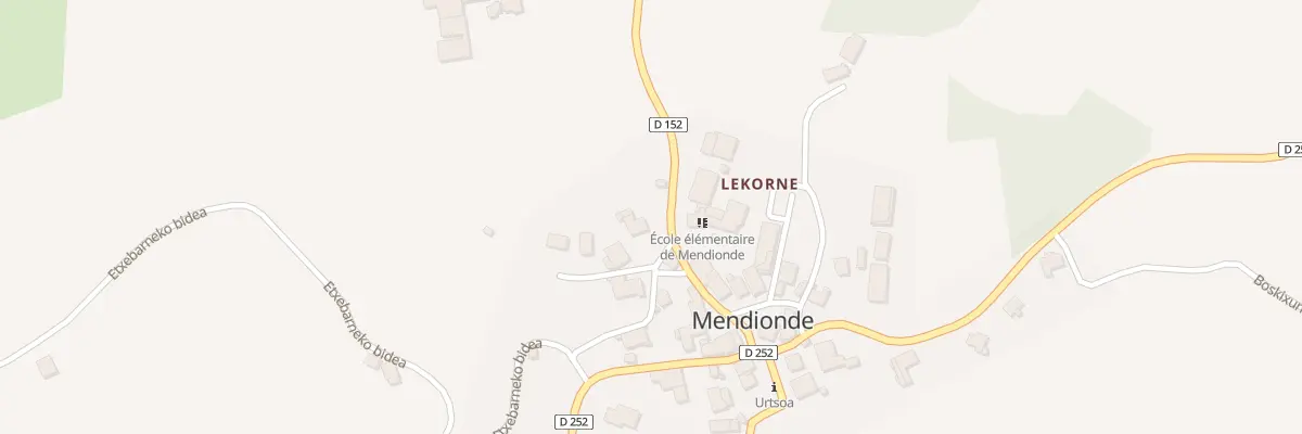 Plan du 95 Zelaiko errepidea à Mendionde