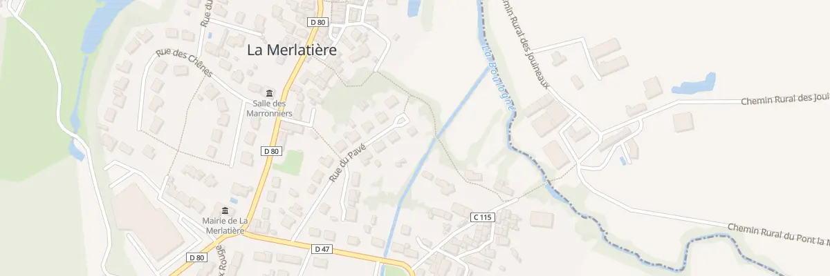 Plan du 16 Rue du pavé à La Merlatière