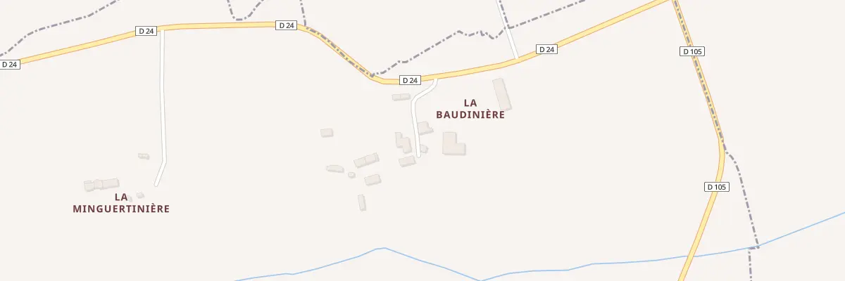 Plan du 5098 La Baudiniere à Mecé