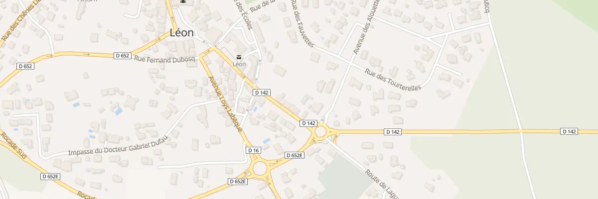 Plan du 253 Rue de la Poste à Léon