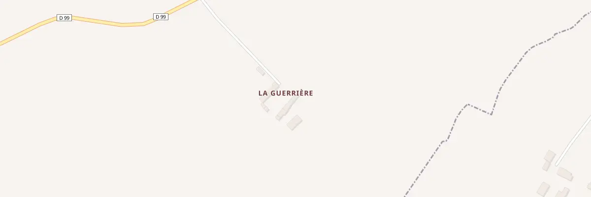 Plan du 1 La Guerriere à Montpinchon
