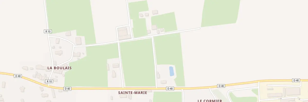 Plan de Pieces de la Boulais à Erbray