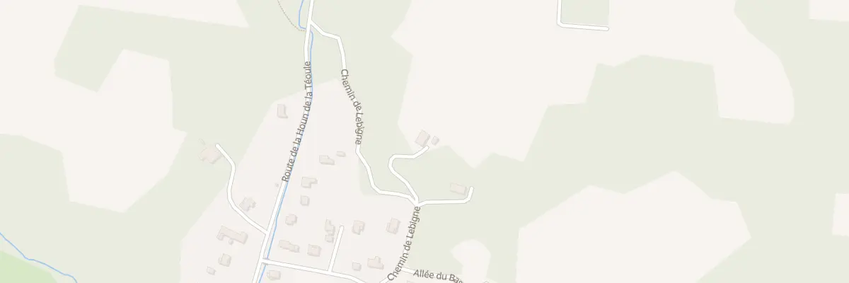 Plan du 224 Che de Lebigne à Biaudos