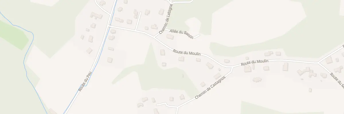 Plan du 214 Rte du Moulin à Biaudos