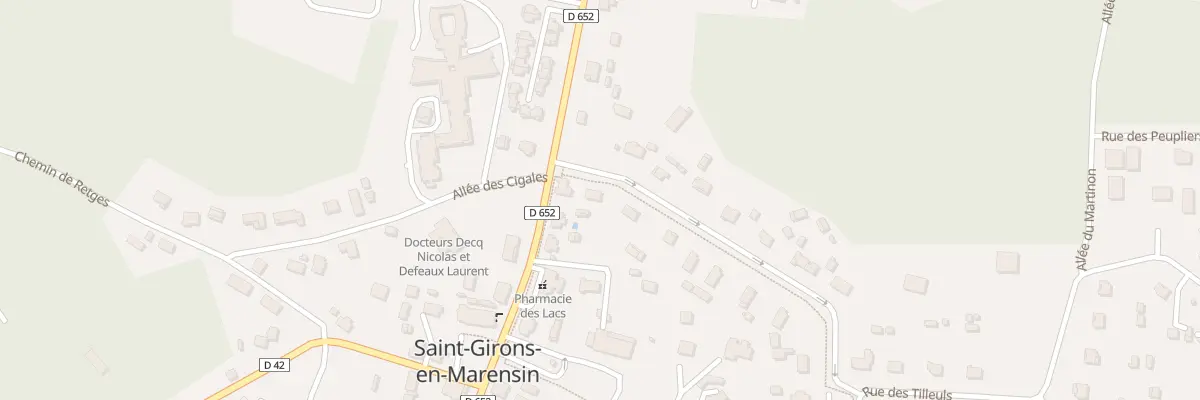 Plan du 491 Rue des Chênes à Vielle-Saint-Girons
