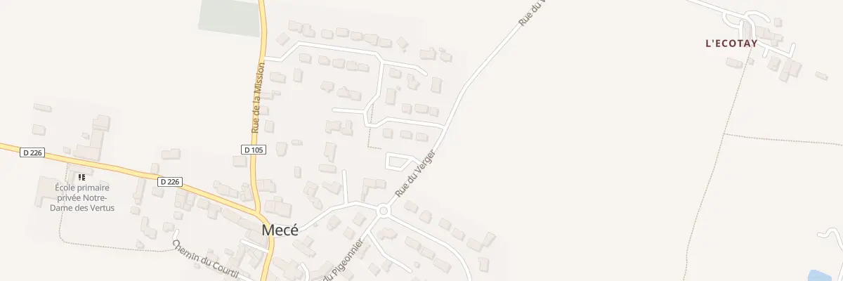 Plan du 30 Rue le Champ du Chene à Mecé