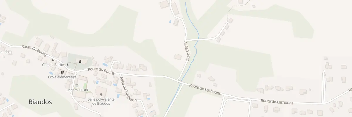 Plan du 93 All Peyret à Biaudos