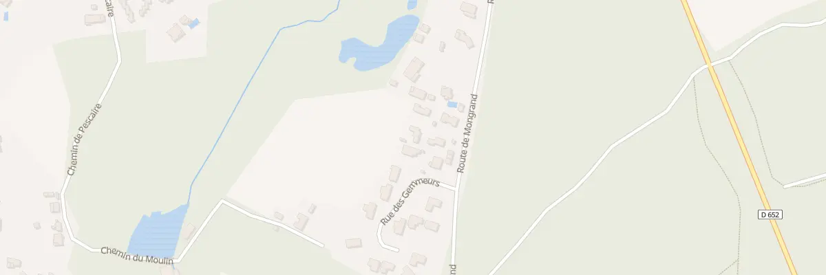 Plan de Rte de Mongrand à Vielle-Saint-Girons