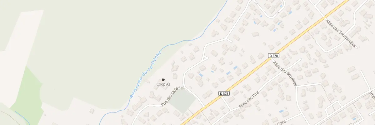 Plan du 125 Rue du Ruisseau de Deche à Azur
