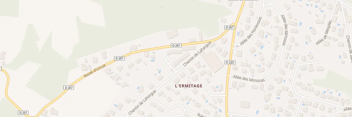 Plan du 134 Che de Lahargue à Urt