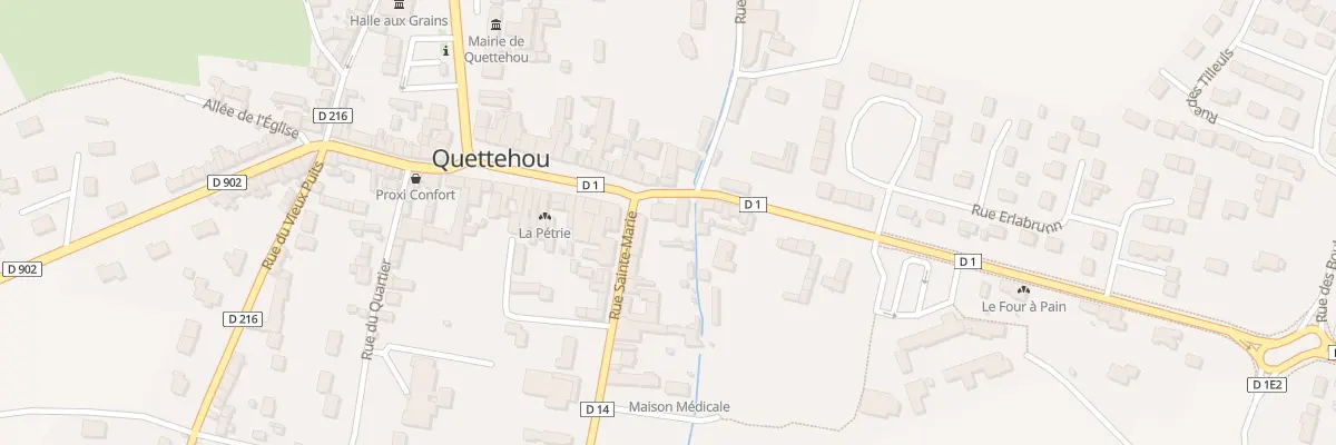 Plan du 2 Rue du Stade à Quettehou