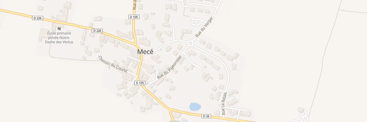 Plan du 8 Rue du Pigeonnier à Mecé