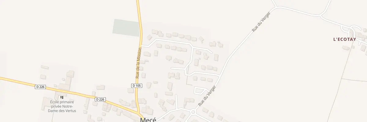 Plan du 16 Rue du Champ du Chene à Mecé