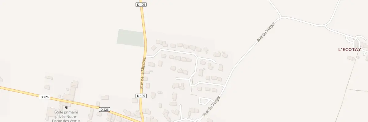 Plan du 12 Rue du Champ du Chene à Mecé
