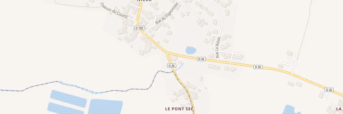 Plan du 2 Rue de la Chapelle à Mecé