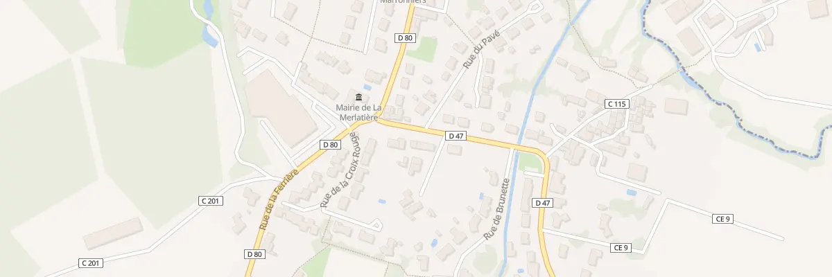 Plan du 6 Rue de saint-martin à La Merlatière