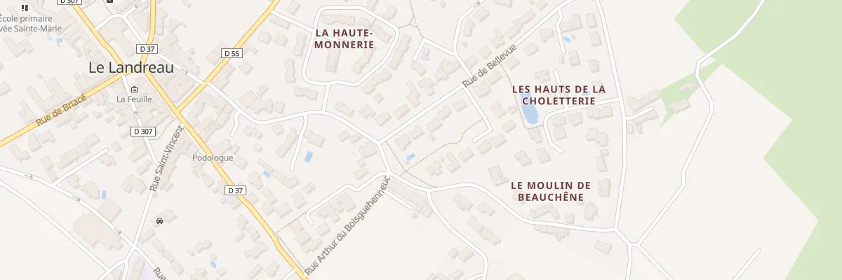 Plan du 2B Rue de bellevue au Landreau