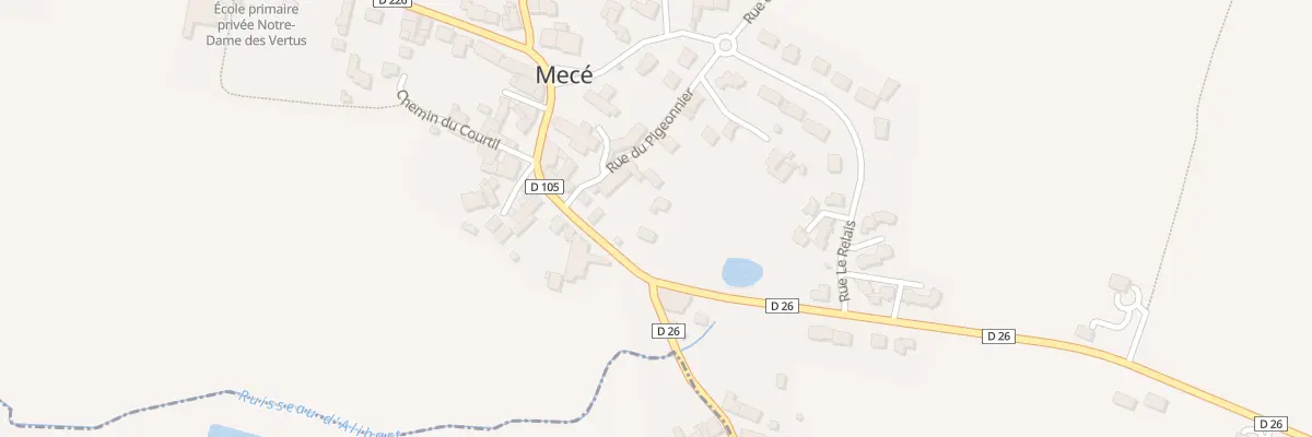 Plan du 9 Rue de l’Eglise à Mecé