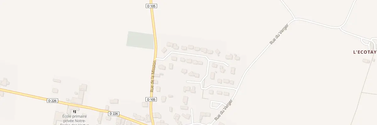 Plan du 10 Rue du Champ du Chene à Mecé