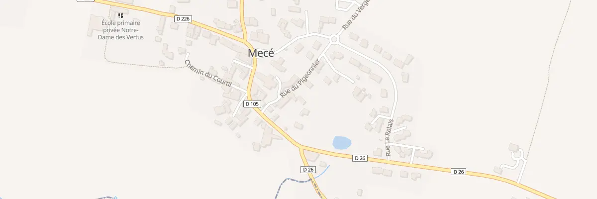 Plan du 4 Rue du Pigeonnier à Mecé