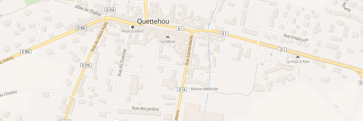 Plan du 6 Rue Sainte Marie à Quettehou
