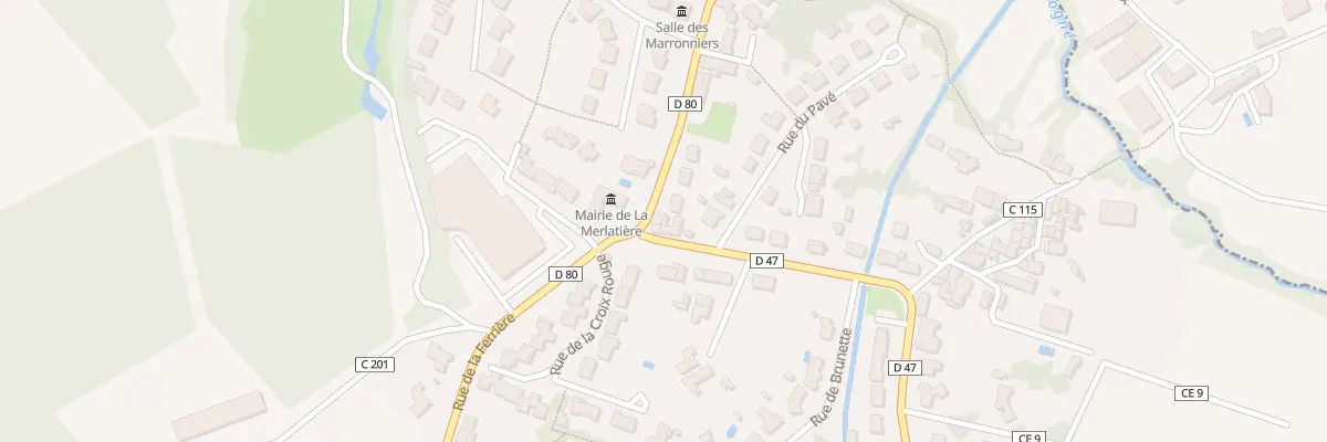 Plan du 25 Rue de la ferrière à La Merlatière