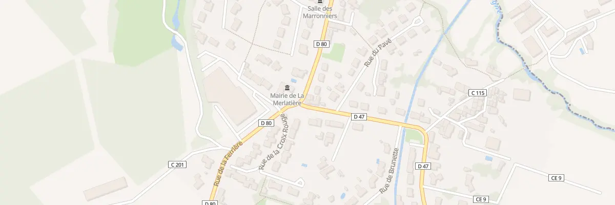Plan du 1 Rue de saint-martin à La Merlatière