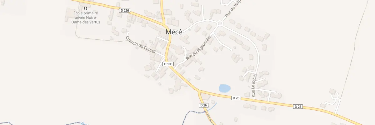 Plan du 2 Rue du Pigeonnier à Mecé