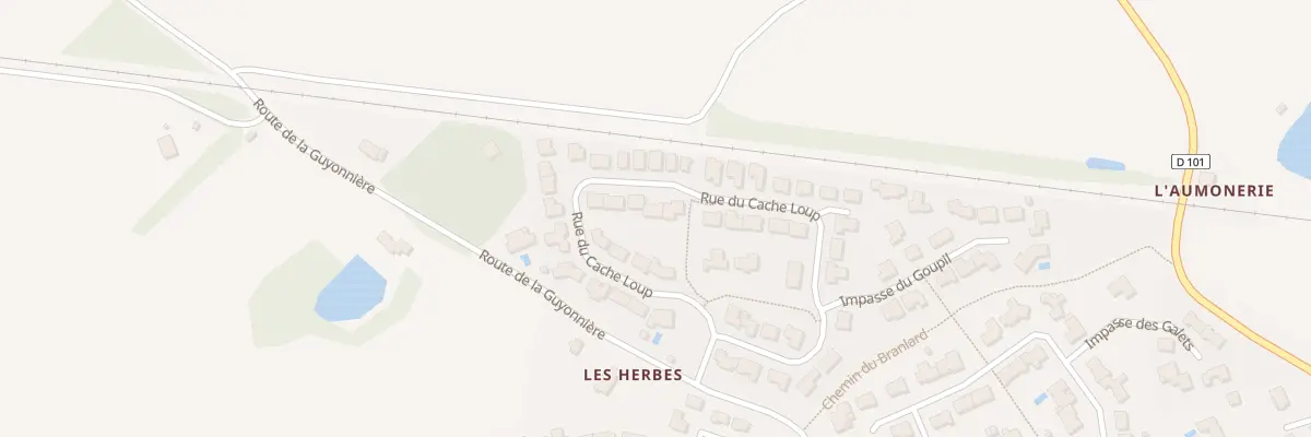 Plan du 18 Rue du cache loup à La Chaize-le-Vicomte