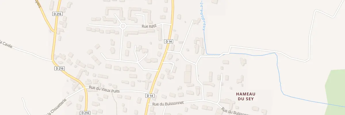 Plan du 33 Rue Sainte Marie à Quettehou