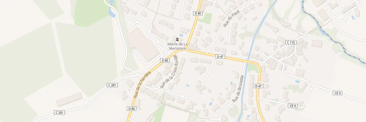 Plan du 1 Rue de la croix rouge à La Merlatière
