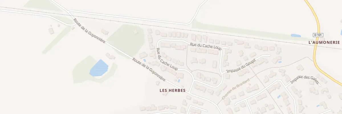 Plan du 8 Rue du cache loup à La Chaize-le-Vicomte