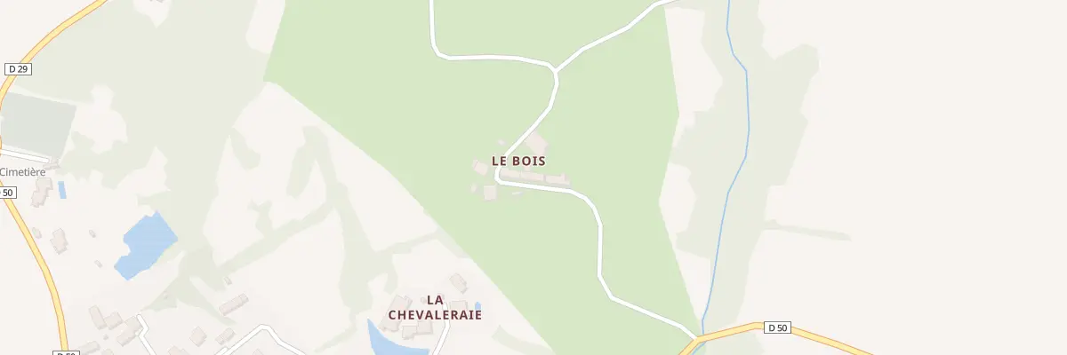 Plan du 4 Le Bois à Rosnay