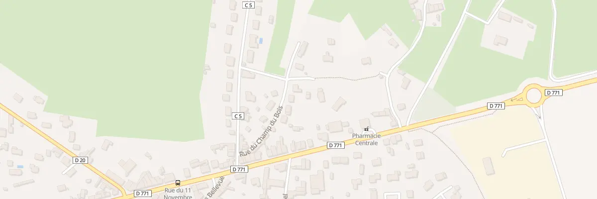 Plan du 7 Rue du Champ du Bois à Soudan