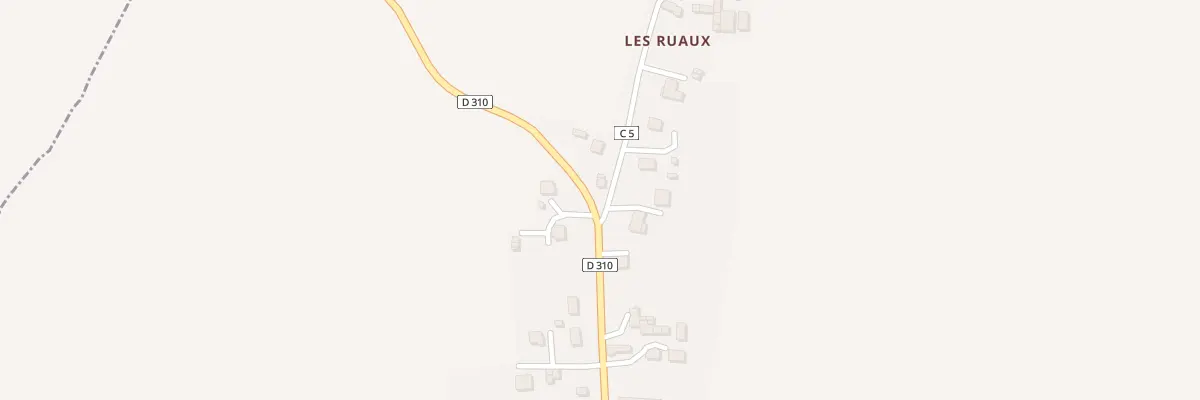 Plan du 2 Les Ruaux à Arbrissel