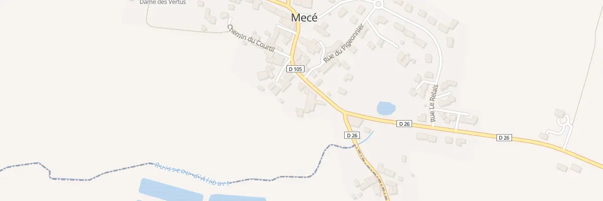 Plan du 14 Rue de l’Eglise à Mecé