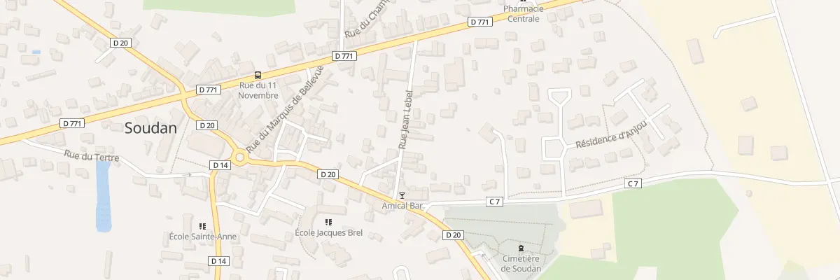 Plan du 7 Rue Jean Lebel à Soudan