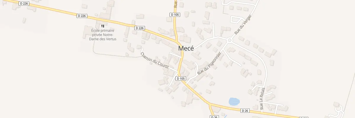 Plan du 2 Rue de l’Eglise à Mecé