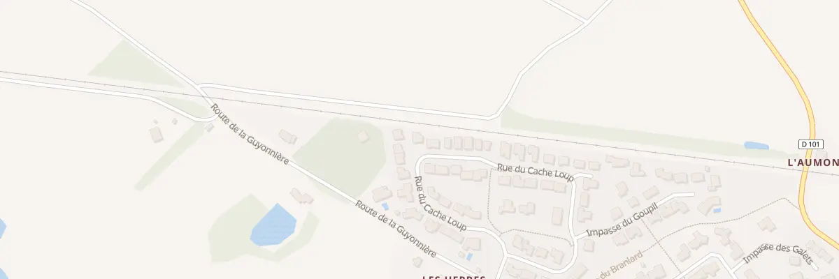 Plan du 23 Rue du cache loup à La Chaize-le-Vicomte