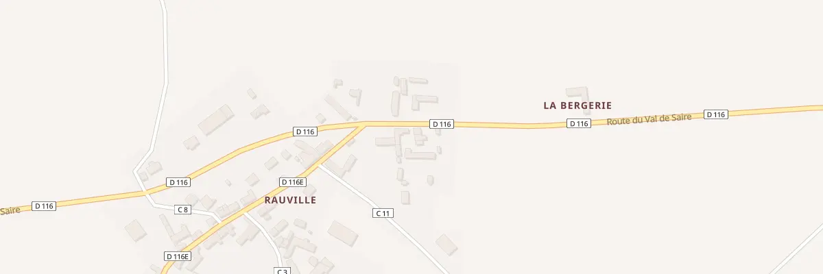 Plan du 6 Rte du Val de Saire à Gatteville-le-Phare